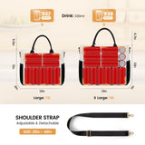 LOVEVOOK Insulated Lunch Bag Women,Wide Opening Adult Lunch Box Women,Large Leakproof Cooler Bag for Work Picnic Beach Family College,Lunch Teacher Tote Bag with Adjustable Shoulder Strap Cup Holder