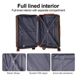 AAIVV 4 Piece Luggage Set Expandable ABS Travel Suitcase Set TSA Lock Hardshell Durable Lightweight Traveling Luggage Sets Gift for Back to School (Amy Green, 28in26in20in13in)