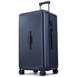 CENSIEN Trunk Luggage, 28 Inch Checked Luggage with Spinner Wheels, Lightweight PC Hard Shell Large Suitcase with TSA Lock, Removable Dividers (Blue, 1PC)