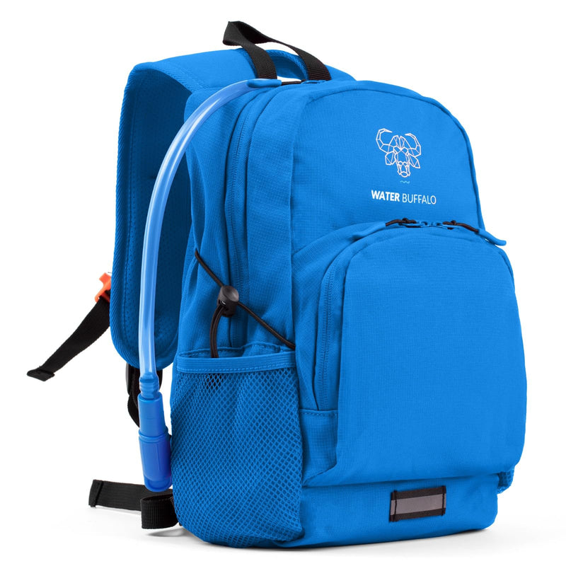 Water Buffalo Mini Sherpa Kids Hiking Backpack & Hydration Backpack, with 1.5L Bladder, Adjustable Fit, Reflective Trim