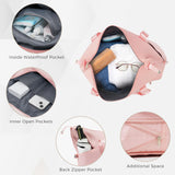Luggage 5 Pcs, ABS Hardshell Suitcase Spinner Wheels with USB Port TSA Lock