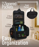 DD D&D Wanderlust D&D Hanging Travel Toiletry Bag for Men and Women – Cosmetics, Makeup and Toiletries Organizer Kit with 10 Compartments, YKK Zippers, XXL Metal Swivel Hook, Water-Resistant Nylon