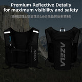 Azarxis Hydration Pack Backpack Running Vest 7L for Women Men Jogging Trail Race Marathon Cycling Hiking Climbing Camping (Black - Only Running Vest)