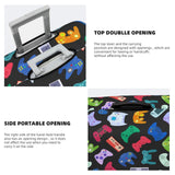 DOINBEE Kids Video Game Luggage Covers Colorful Gaming Gamer on Black Suitcase Covers for Luggage, Fun Gaming Gifts for Girls Boys, Elastic Print Baggage Case Suitcase Protector Fits 18-21 Inch