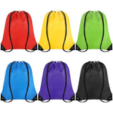 Grneric Drawstring Backpack Bulk 6 PCS, Drawstring Bags String Backpack Cinch Sack Gym Bags for Sport Trip Beach Swimming, 6 Color