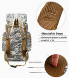 YFREAL 80L Hiking Camping Backpack,Hunting Backpack for Outdoor,Backpack Waterproof,Tactical Backpack for Men Women