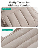 BAGSMART Small Underseat Carry on Luggage with Wheels, 16 inch Small Under Seat Luggage, Lightweight Travel Suitcase for Women, Brown