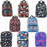 Disney Minnie Mouse Backpack for Kids and Adults, 16 inch, Red and Black