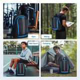 Gym Backpack with Shoe & Computer Compartment, with Drawstring Single Mesh Ball Bag for Carrying Basketball Volleyball Soccer Football Lightweight Workout Backpack for Swim Gym Travel and College