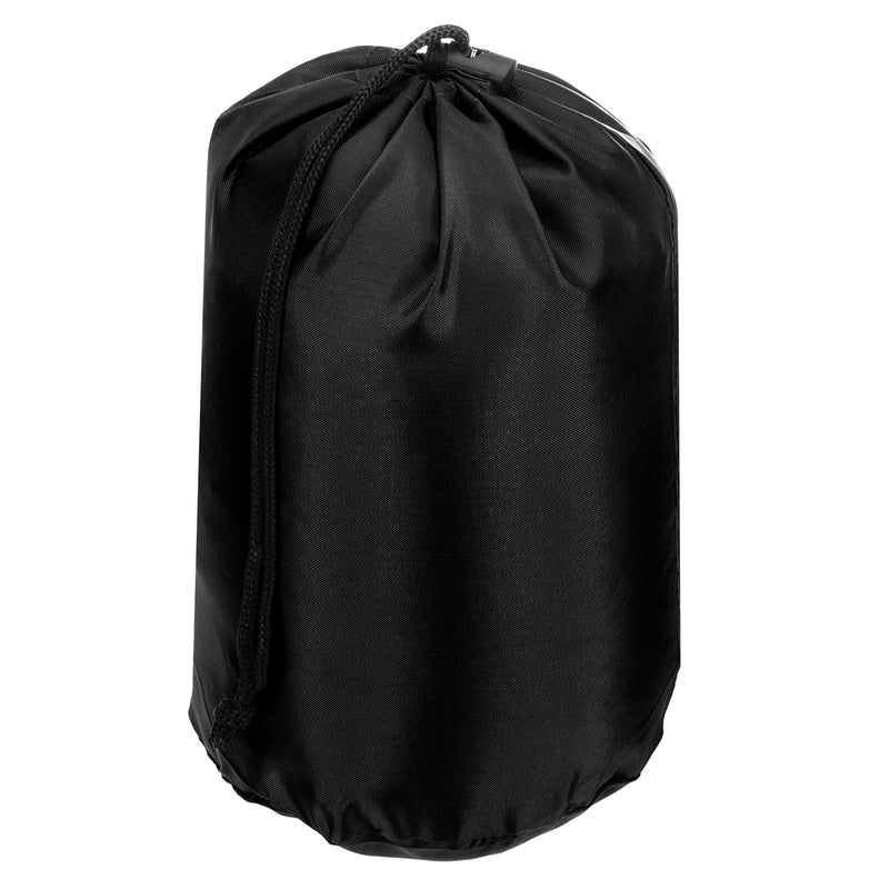 PATIKIL Stuff Sack, 9 x 16 Inch Waterproof Outdoor Storage Sack Portable Drawstring Dust Flap Bag Lightweight Bag for Camping Hiking Travel, Black