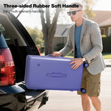 mixi 26'' Max Trunk Luggage Large Checked Luggage PC Hard Shell Rolling Travel Suitcases with Spinner Wheels & TSA Lock, Dreamy Purple