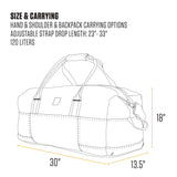 Carhartt Classic Duffels, Heavy-Duty Bag for Jobsite, Gym, & Travel, 120L, Carhartt Brown