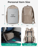 BAGSMART 30L Travel Backpack, 15.6 Inch Carry On Backpack Flight Approved, Water Resistant Weekender Bag Daypack, Rose Purple