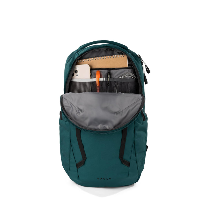 The North Face Vault Everyday Laptop Backpack - PFAS Free, Deep Nori/TNF Black, One Size