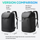 BANGE Men's Anti-Theft Backpack,Waterproof Fashion Travel Backpacks,High Tech Backpack with USB3.0 Charging Port,Business Laptop Backpack Fits 17.3 Inch Notebook…