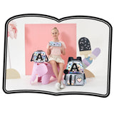 Meetbelify Backpack for Girls Backpacks with Lunch Box Pencil Case for Elementary Student Kids School Travel Bag for Girls Ages 6-8 Years Old Black A