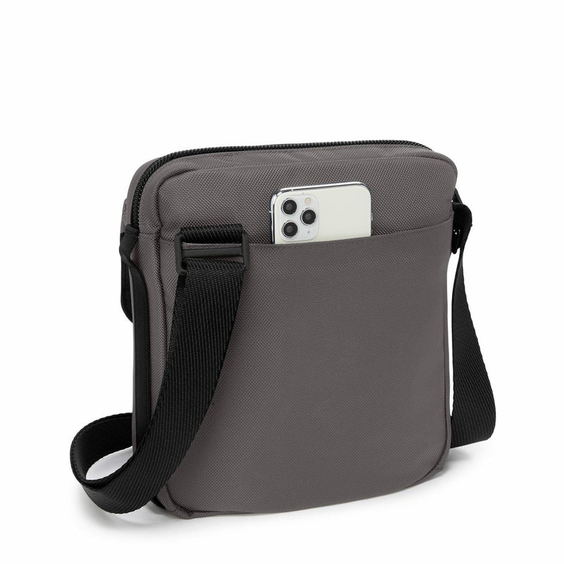 TUMI - Alpha Bravo Junior Crossbody - Premium Crossbody Bag - Small Bag for Everyday or Travel - 9.5" X 8.8" X 2.8" - Charcoal