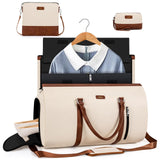 Convertible 2-in-1 Garment Bags for Travel, 50L Carry On Garment Duffle Bag With Shoe Compartment Large Weekender Bag for Women Men Hanging Suitcase Suit Travel Duffel Overnight Bags 4pcs Set