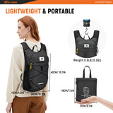 SKYSPER Foldable Hiking Backpack - 10L Small Lightweight Daypack Breathable Travel Backpacks for Men Women