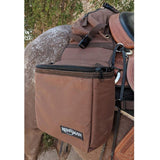 Reinsman Insulated Leakproof Cooler Saddle Bag with Additional Cantle Bag and Straps, Brown