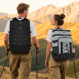 MIYCOO Cooler Backpack - 40 Cans Insulated Backpack Cooler for Men & Women, Portable 2 Leak Proof Compartments Coolers Bag for Beach Travel Picnic Lunch Hiking BBQ Camping, Black, 28L