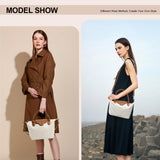 Long Keeper Mini Crossbody Bag for Women Casual Lightweight Small Nylon Tote Bag Ladies Shoulder Purses & Handbags With Strap (Beige)