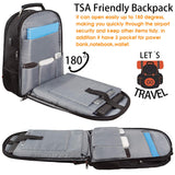 LTINVECK Travel Laptop Backpack, Extra Large Backpack for Men Women with USB Charging Port, TSA Friendly Heavy Duty Big Business Computer Bag Tech Backpacks Bag Fit 17 Inch Laptops, RFID Backbag