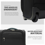 Verage 16 inch Underseat Carry On Luggage with Wheels, Grey Softside Small Suitcase Spinner Wheeled Rolling Travel Laptop Bag for Airlines Airplanes Short Trip Men Women