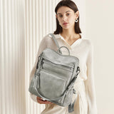 CLUCI Backpack Purse for Women Large Womens Leather Travel Fashion Backpack Purse Designer Ladies Shoulder Bags with Tassel