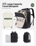 LOVEVOOK 40L Carry on Backpack, Large 17 Inch Travel Backpack for Women Men, Personal Item Bag Airline Approved with 3 Packing Cubes, Hiking Backpack Waterproof Weekender Essentials Casual Daypack