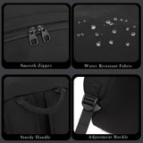 YGR Laptop Backpack for Women and Men, Waterproof Lightweight Travel Daily Rucksack Casual 15.6 inches Computer Bags for College, Black