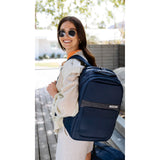 Samsonite Elevation Plus Backpack - Recyclex® RPET Body Fabric With Quick-Access Stash Pocket - Expands 1.5inches - AirTag™ Holder - Laptop Pouch - Midnight Blue