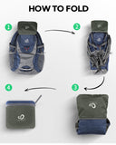 WATERFLY Lightweight Packable Hiking Backpack: 30L Foldable Travel Daypack Ultralight Camping Day Pack for Woman Man