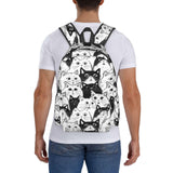famliihw Black and white Cat Backpack Laptop Backpacks Multipurpose Daypack For Men Women Travel Hiking