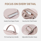 GOLF SUPAGS Womens Laptop Backpack with Separate Laptop Compartment Water Resistant Computer Backpacks Fits 14 Inch Notebook Travel Work College Bags (14-Inch, Pinkish Grey)