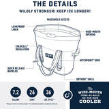 YETI Hopper M30 Portable Soft Cooler with MagShield Access, Big Wave Blue