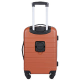 Wrangler Smart Spinner Hardside Luggage, 22-Inch Carry-On, Burnt Orange