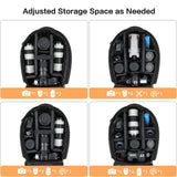 MOSISO Camera Backpack,DSLR/SLR/Mirrorless Photography Backpack Buffer Padded Shockproof Camera Bag with Customized Modular Inserts&Tripod Holder Compatible with Canon,Nikon,Sony etc, Black