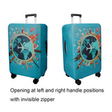 WUJIAONIAO Travel Luggage Cover Baggage Suitcase Cover Protector Skins 18-32 Inch (A15 Go Travel, XL (for 29-32 inch luggage))