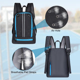 Gym Backpack with Shoe & Computer Compartment, with Drawstring Single Mesh Ball Bag for Carrying Basketball Volleyball Soccer Football Lightweight Workout Backpack for Swim Gym Travel and College