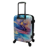 World Traveler Dejuno Wave Marble 3-Piece Expandable Spinner Luggage Set