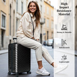 Apelila 4 Piece Hardshell Luggage Set - Lightweight Hardside Suitcase with Spinner Wheels for Family Travel (18"/20"/24"/28")
