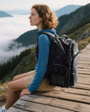 BAGSMART 30L Travel Backpack, 15.6 Inch Carry On Backpack Flight Approved, Water Resistant Weekender Bag Daypack, Black