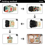 HXshaoye Foldable 18 L waterproof backpack : Packable fashion waterproof backpack for women for Camping Cycling Outdoor Flowers Blooming Tigers Lily