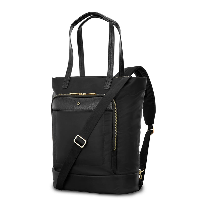 Samsonite Mobile Solutions 2 Convertible Backpack, 3-in-1 Tote, Crossbody & Laptop Backpack with Padded Laptop Sleeve, Water Bottle Pocket, Front Organizer, StackIt™ Strap, Travel & Everyday Bag