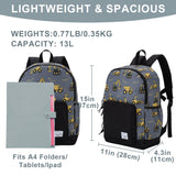VASCHY Toddler Kids Backpacks, Cute Lightweight Water Resistant Preschool Backpack for Little Boys with Chest Strap Excavator