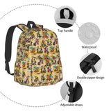 Droerfes Western Backpack School Bag Lightweight Bookbag Laptop Travel Daypack For Kids Girls Boys Teens