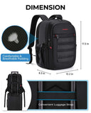 BAGSMART Camera Bag for DSLR, Waterproof Camera Backpacks for Photographers, Camera Case with Laptop Compartment-15.6" Black