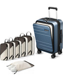 LUGGEX Carry On Luggage and 6 Set Travel Packing Cubes Bundle – Travel Essentials
