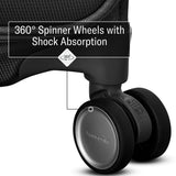 Samsonite UpLIFT Lightweight Medium Checked Softside Luggage with Spinner Wheels - Expandable - Airline-Approved, Polyester Soft Suitcase for Ultra Light Travel - Black